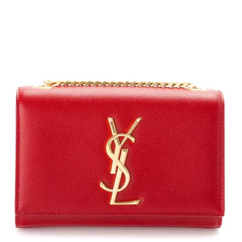 SAINT LAURENT Grain De Poudre Small Classic Monogram 